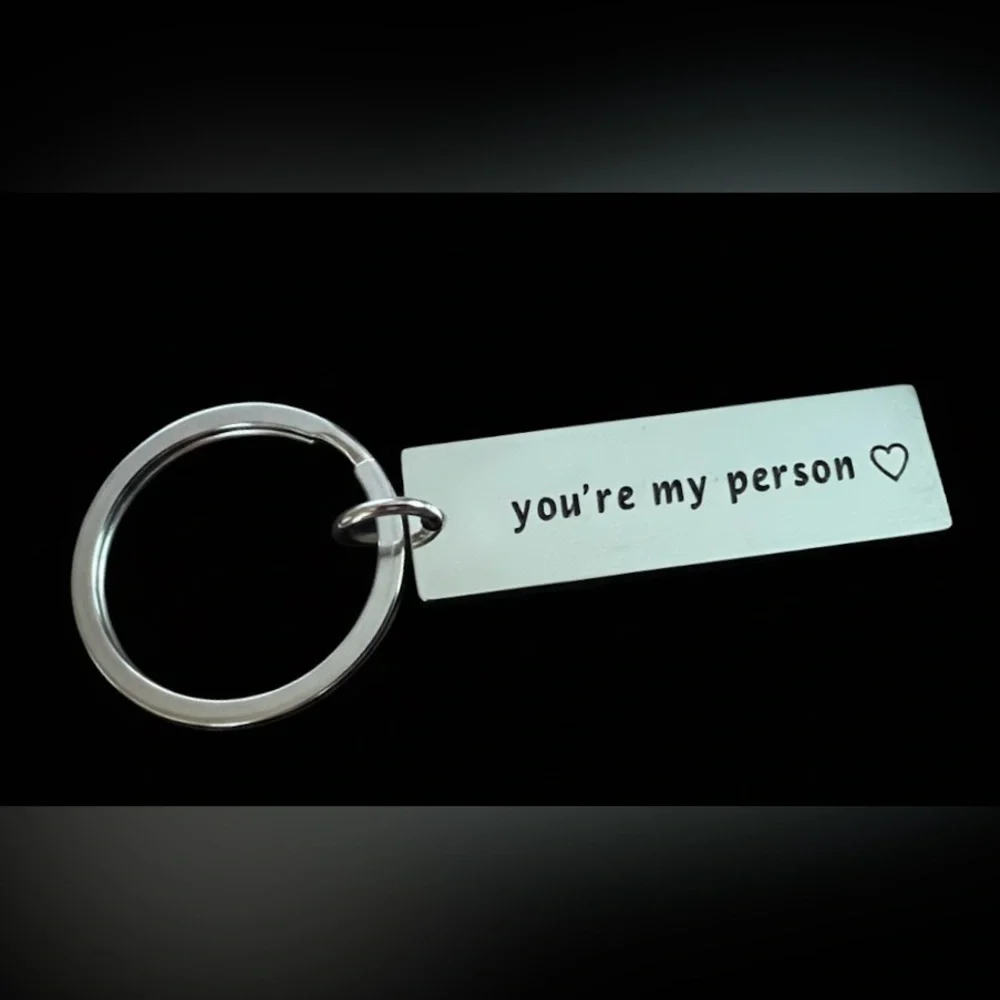You’re My Person 2” Silver Engraved Keychain Key Ring THE PERFECT GIFT! New NIP